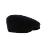 casquette beret plate homme kent uni  noir- casquette homme Reference : 7198 | Chapellerie Traclet