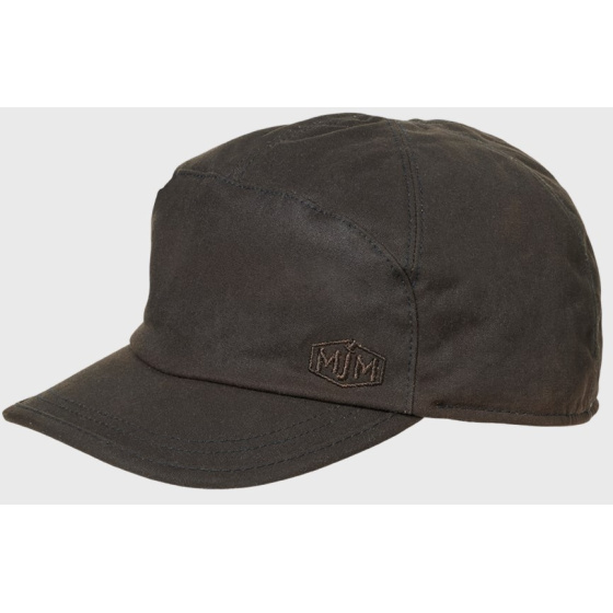 Brown Waxed Cotton Miko Cap with Ear Flaps Brown Waxed Cotton Miko Cap with Ear Flaps