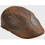 Salerne Flat Cap Brown Leather - Traclet