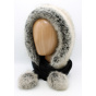 Capuche Évora Polaire Anthracite & Fausse Fourrure - Traclet