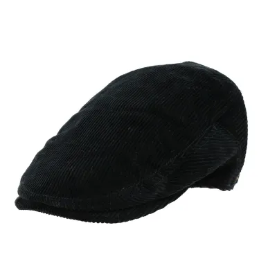 Black Velvet Justin Flat Cap - Traclet Reference: 20833| Traclet Hat Shop