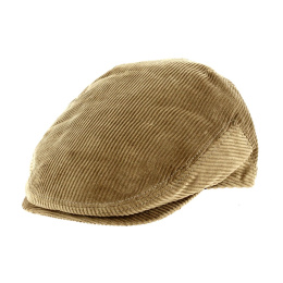 Justin Flat Cap Cognac Velvet - Traclet