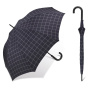 Blue Gents Long Check Walking Umbrella - Esprit