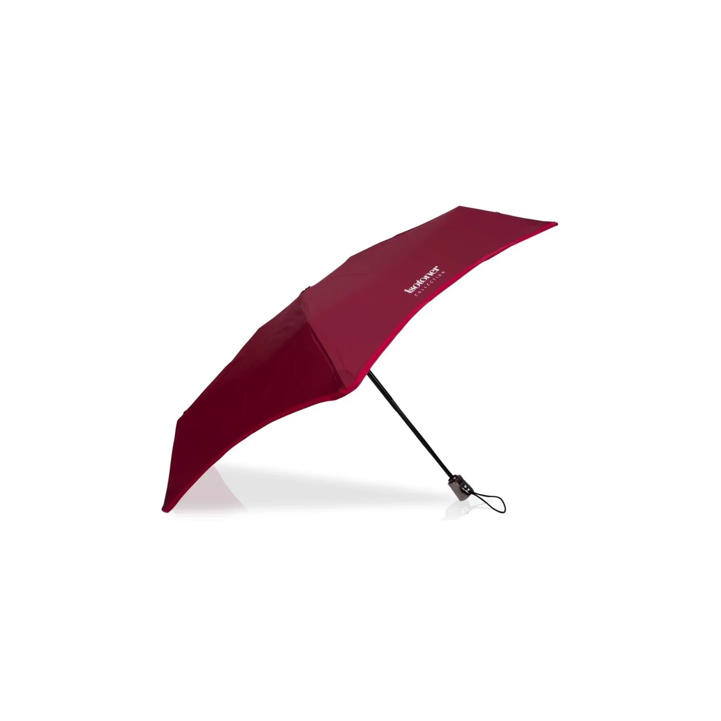 Mini Automatic X-TRA Solid Umbrella Burgundy - Isotoner ref 21065 traclet hat shop