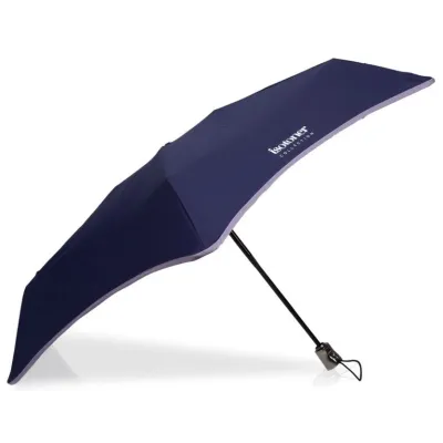 Mini Parapluie X-TRA Solide Automatique Marine - Isotoner  réf 21066 - chapellerie traclet