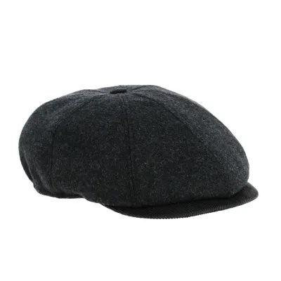 Casquette 8 cotes allongés grise - ref 21072