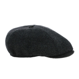 Grey extended 8-panel cap