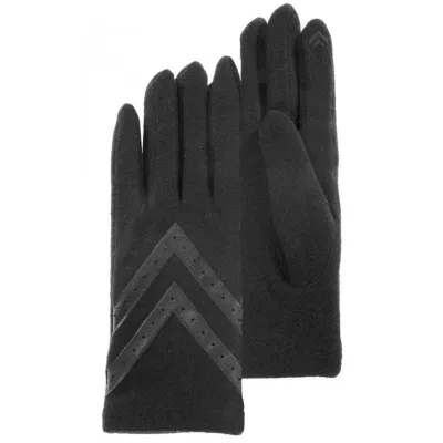 Black wool gloves - Isotoner Reference: 11255 | Traclet Hat Shop