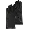 Women's Leather Touch Screen Gloves with Micro Fur Lining Black - Isotoner Reference: 21084| Traclet Hat Shop