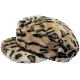 Gypso Newsboy Cap with Leopard Faux Fur - Barts
