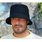 Black Wool Winter Calanque Bucket Hat - Le Chapoté