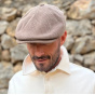 Brown Velvet Flat Cap Nicolas - Le Chapoté