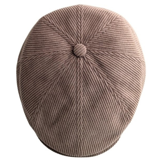 Casquette Plate Nicolas Velours Marron - Le Chapoté Casquette Plate Nicolas Velours Marron - Le Chapoté