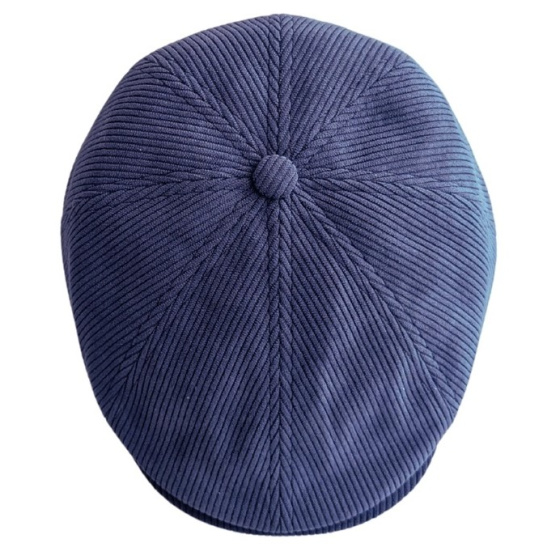 Blue Velvet Nicolas Flat Cap - Le Chapote Blue Velvet Nicolas Flat Cap - Le Chapote