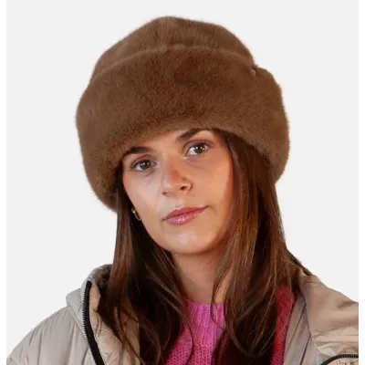 Brown Faux Fur Cherrybush Hat - Barts  Reference: 21095| Traclet Hattery