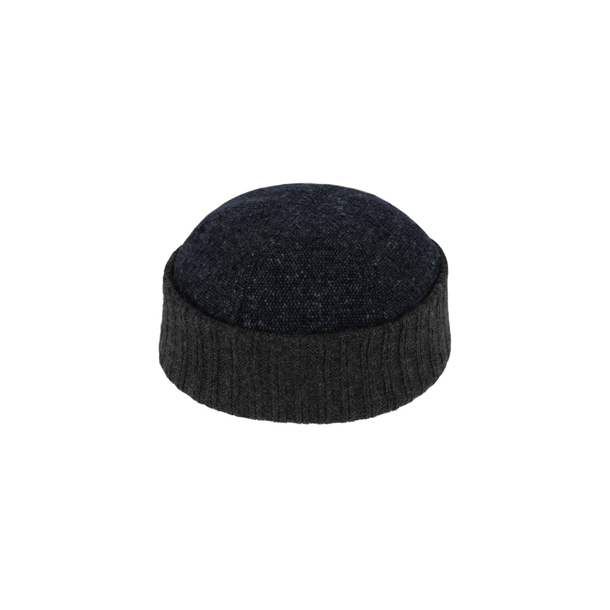 Blue Wool Docker Beanie with Cuff - Traclet Reference: 21100 ...