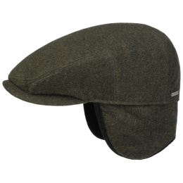 Kent Cap with Ear Flaps Wool Olive - Stetson