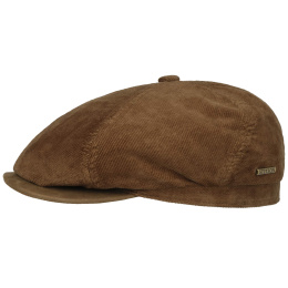 Brown Cotton Brooklin Cap - Stetson