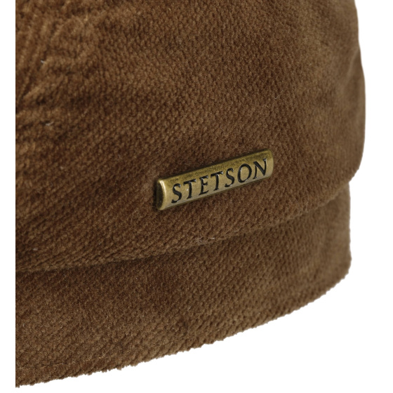 Brown Cotton Brooklin Cap - Stetson
