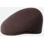 504 Flat Cap Tobacco Wool - Kangol