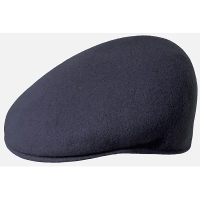 Kangol Wool 504 Flat Cap Navy 100% Wool | Reference: 215 | Chapellerie Traclet