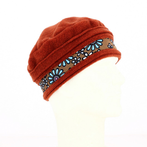 Orange Wax Polar Beanie