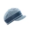 Blue Gray Velvet Fleece Cap - Traclet - ref 21176