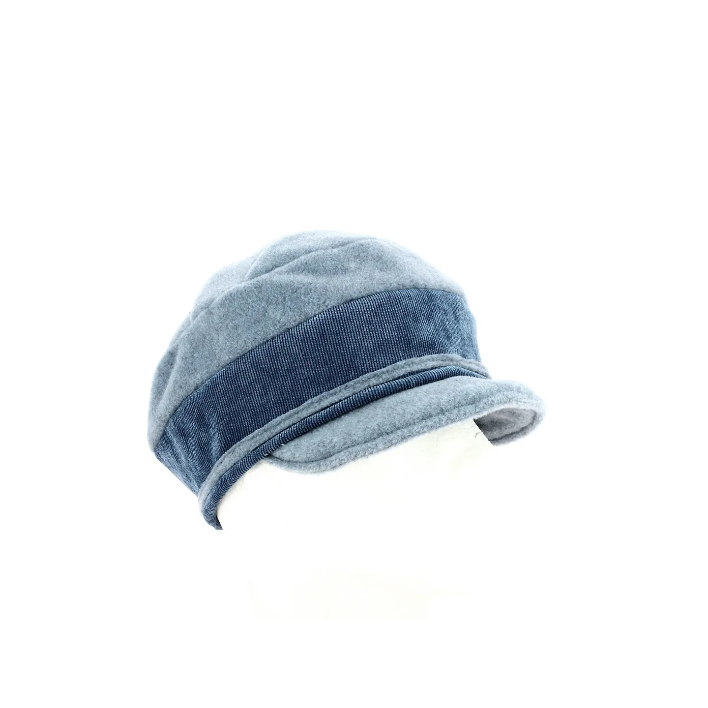 Blue Gray Velvet Fleece Cap - Traclet - ref 21176