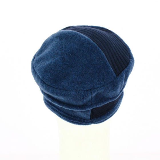 Cosy Fleece Beanie Dark Blue & Navy