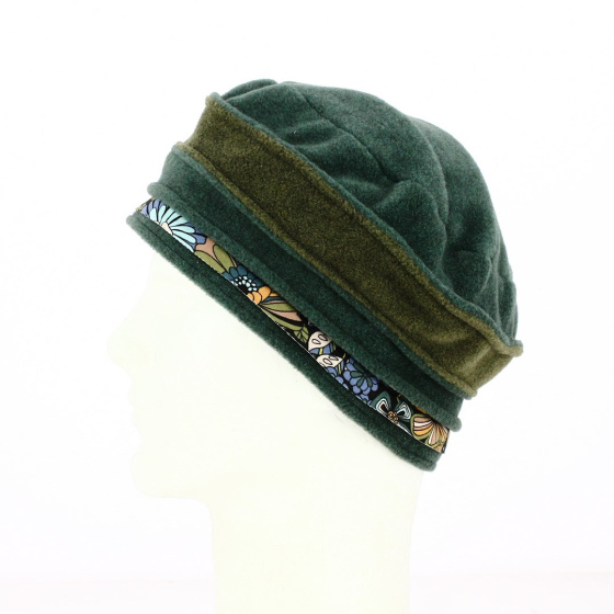 Déva green polar fleece beanie