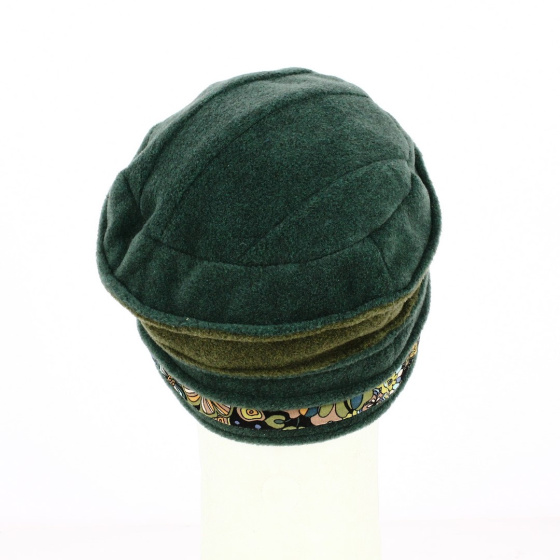 Déva green polar fleece beanie