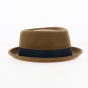 Plain Brown Porkpie Hat - Alfonso d'Este