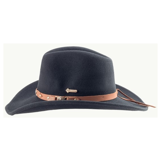Black Western Bandit Hat - Scippis