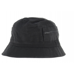Bucket Hat - Dark Beige Cotton Fabric Hat