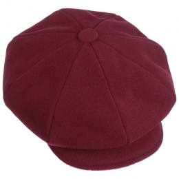 Burgundy Romance Newsboy Cap with ear cover