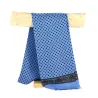Men's Blue Patterned Silk Scarf - Traclet - Traclet hat shop Reference: 6136 | Traclet Hat Shop