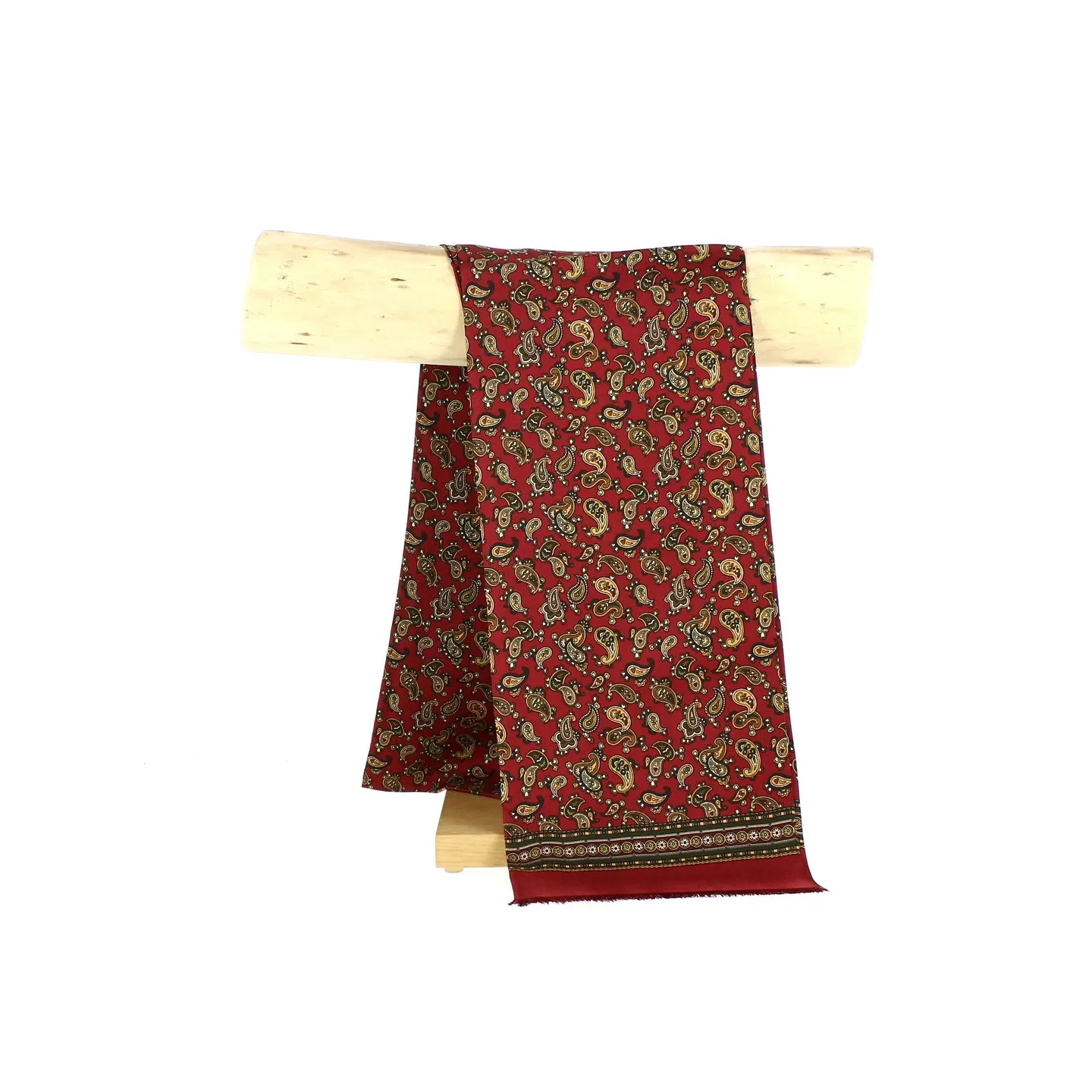 Leonard Burgundy Silk Scarf - Traclet Reference: 12193 | Traclet Hat Shop