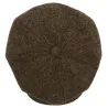 Casquette HARRIS Tweed MARRON 8 côtes Christys'London - ref 21237