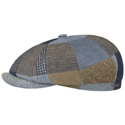 Stetson Blue Denim Patchwork Hatteras Cap