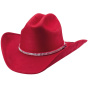 Red Wool Felt Belong Together Hat - Bullhide