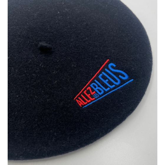 Béret Marine Allez Les Bleus PARIS 2024 - Le Béret Français