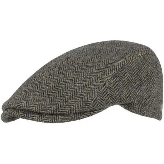 Pescara Herringbone Wool Flat Cap - FLECHET
