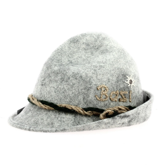 Chapeau Tyrolien BAZI Gris Chiné - Chapeau Dreispitz Chapeau Tyrolien BAZI Gris Chiné - Chapeau Dreispitz