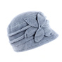 Blue Fleece Cloche Hat - Traclet