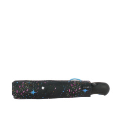 Black Automatic Umbrella with Star Rain Pattern - Esprit