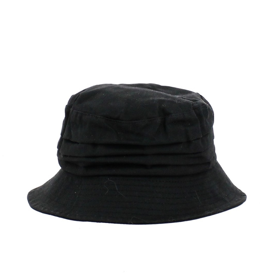Black Finistere Waxed Cotton Bucket Hat - Traclet