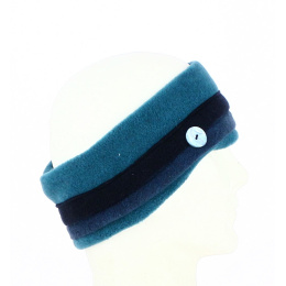 Turquoise fleece headband - Traclet Hat Shop