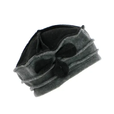 Polar Grey Clover Beanie made in France - Traclet - ref 21323