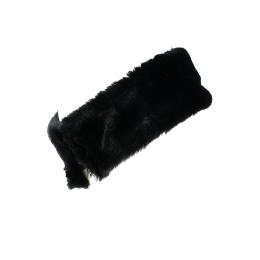 Black Fur Headband - Traclet