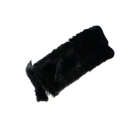 Black Fur Headband - Traclet